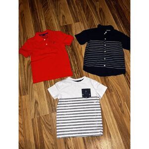Nautica Carter's Arizona Jeans Boys Shirts Sz 4 4/5 Lot of 3‎